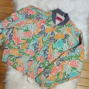 floral bomber jacket